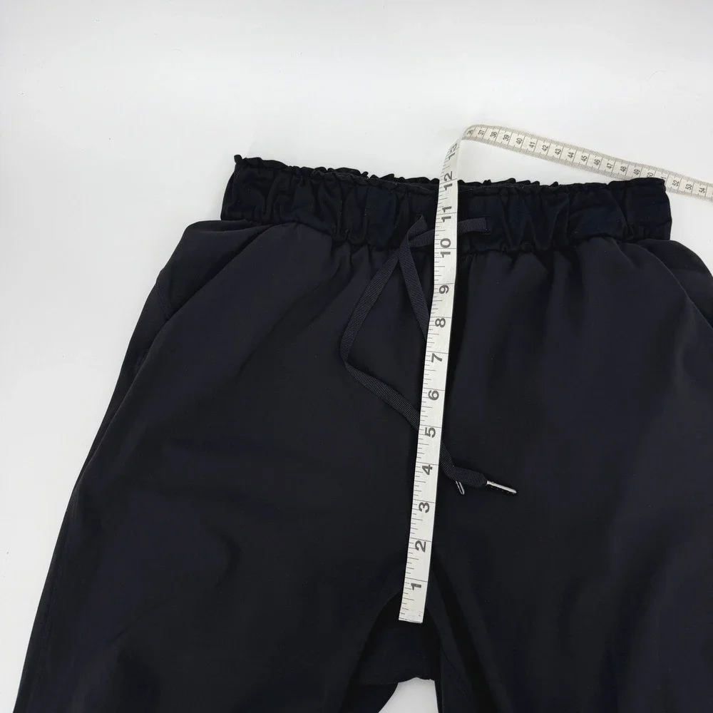 Lululemon Black Keep Moving Pants Sz 4 High Rise Relaxed